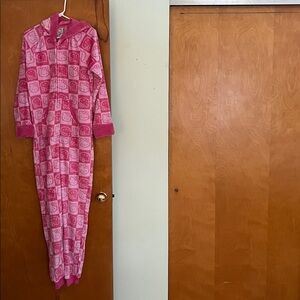 Hello Kitty Pink Graphic Pajama Onesie